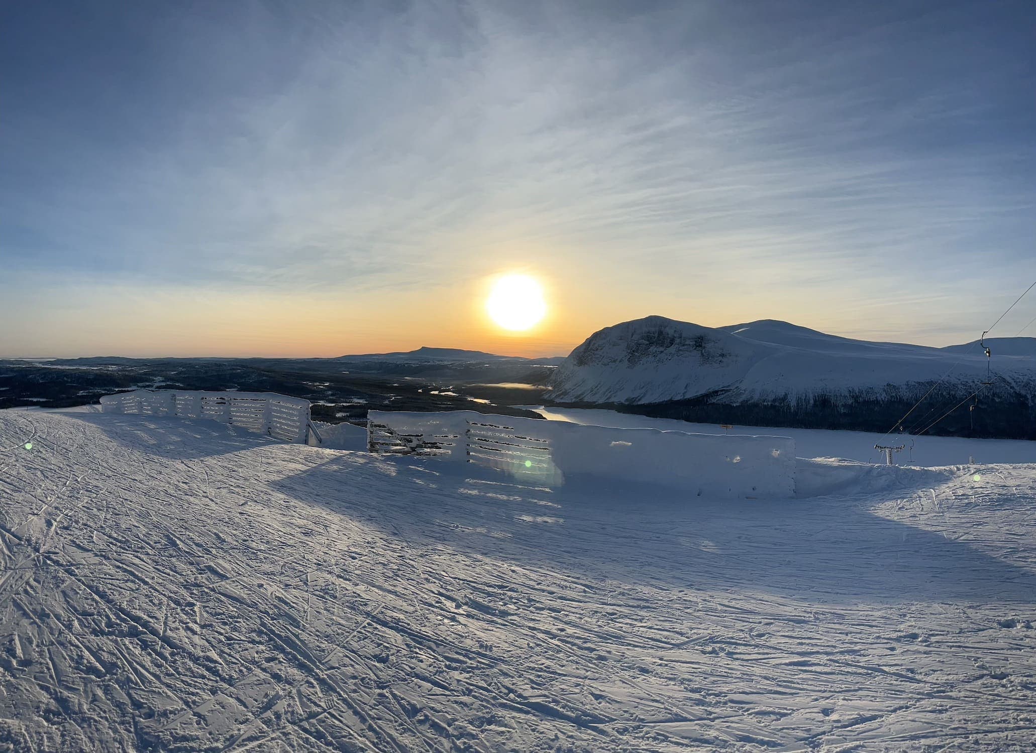 Skidåkning i Borgafjäll